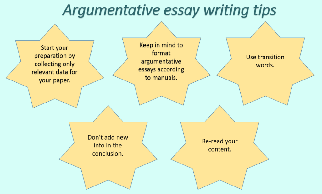 Argumentative essay writing tips